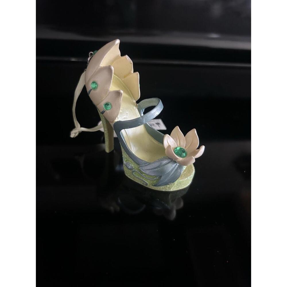 NWT Disney Parks Tiana Runway Shoe Heel Christmas Ornament RARE Princess & Frog